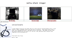 Desktop Screenshot of juliaklattsinger.com