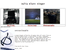 Tablet Screenshot of juliaklattsinger.com